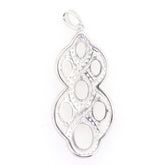 Sterling Silver Semi Mount Pendant Setting Oval OV 9x7mm OV7x5 OV6x4 Multi Stones Syzjewelry